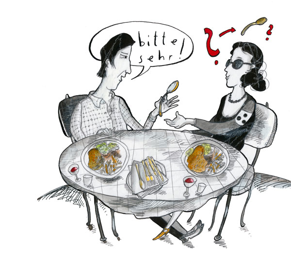 Blinde im Restaurant